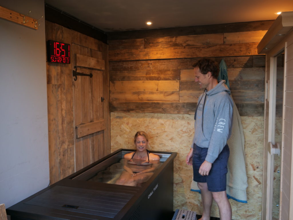 The cold plunge at David Lucas Sports Massage and Muscle Therapies