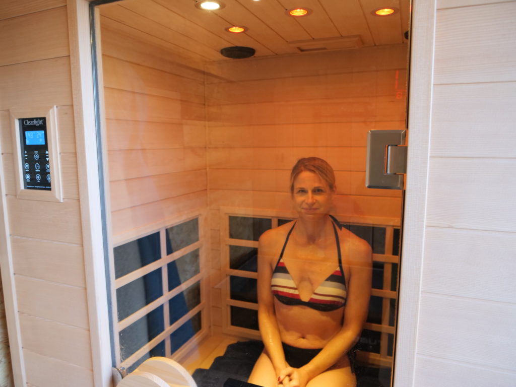 The Clearlight infrared sauna at David Lucas Sports Massage